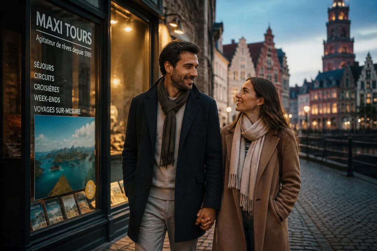 Forfait voyage couple romantique Lille